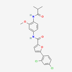 5-(2,4-dichlorophenyl)-N-[4-(isobutyrylamino)-3-methoxyphenyl]-2-furamide