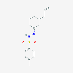 molecular formula C16H22N2O2S B514973 4-methyl-N-[(3-prop-2-enylcyclohexylidene)amino]benzenesulfonamide 