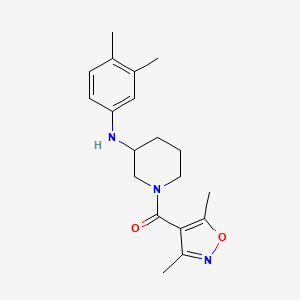 1-[(3,5-dimethyl-4-isoxazolyl)carbonyl]-N-(3,4-dimethylphenyl)-3-piperidinamine