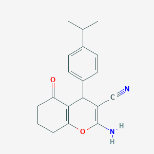 2-amino-4-(4-isopropylphenyl)-5-oxo-5,6,7,8-tetrahydro-4H-chromene-3-carbonitrile