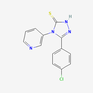 5-(4-chlorophenyl)-4-pyridin-3-yl-4H-1,2,4-triazole-3-thiol
