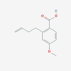 molecular formula C12H14O3 B514978 2-But-3-enyl-4-methoxybenzoic acid CAS No. 81278-32-2