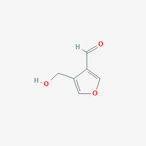 molecular formula C6H6O3 B514983 4-(Hydroxymethyl)furan-3-carbaldehyde CAS No. 18800-15-2