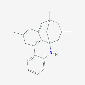 molecular formula C22H27N B514984 3,5,9-Trimethyl-18-azapentacyclo[9.7.1.1~1,5~.0~7,19~.0~12,17~]icosa-6,11(19),12,14,16-pentaene 