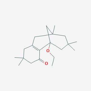 molecular formula C20H32O2 B514985 1-Ethoxy-5,5,9,11,11-pentamethyltricyclo[7.3.1.0~2,7~]tridec-2(7)-en-3-one 