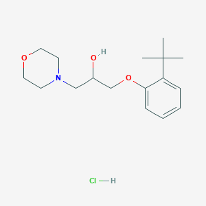 1-(2-Tert-butylphenoxy)-3-morpholin-4-ylpropan-2-ol;hydrochloride