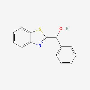 molecular formula C14H11NOS B5149874 Benzothiazol-2-yl-phenyl-methanol CAS No. 22841-77-6