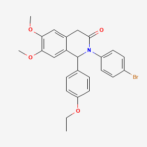 2-(4-bromophenyl)-1-(4-ethoxyphenyl)-6,7-dimethoxy-1,4-dihydro-3(2H)-isoquinolinone