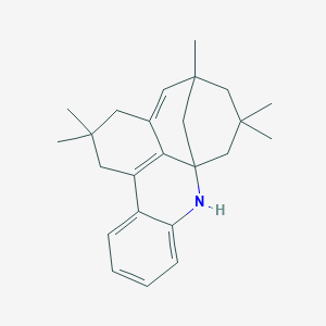 molecular formula C24H31N B514990 3,3,5,9,9-Pentamethyl-18-azapentacyclo[9.7.1.1~1,5~.0~7,19~.0~12,17~]icosa-6,11(19),12,14,16-pentaene 