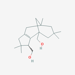[3-(Hydroxymethyl)-4,4,8,10,10-pentamethyltricyclo[6.3.1.0~2,6~]dodec-2(6)-en-1-yl]methanol