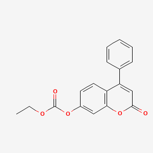 molecular formula C18H14O5 B5149945 ethyl 2-oxo-4-phenyl-2H-chromen-7-yl carbonate 