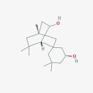 molecular formula C18H32O2 B514996 3',3',4,6,6-Pentamethyl-spiro(bicyclo[2.2.2]octane-7,5'-cyclohexane)-1',2-diol 