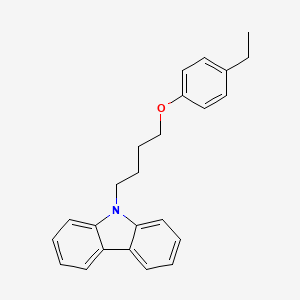 molecular formula C24H25NO B5150008 9-[4-(4-ethylphenoxy)butyl]-9H-carbazole 