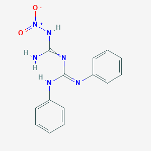 molecular formula C14H14N6O2 B515001 1-[Amino(nitramido)methylidene]-2,3-diphenylguanidine 