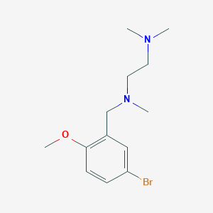 molecular formula C13H21BrN2O B5150016 (5-bromo-2-methoxybenzyl)[2-(dimethylamino)ethyl]methylamine 