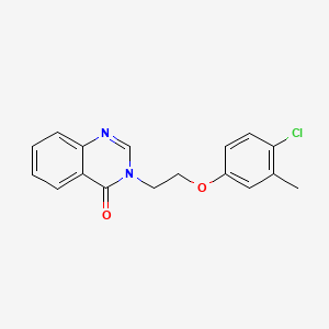 molecular formula C17H15ClN2O2 B5150046 3-[2-(4-chloro-3-methylphenoxy)ethyl]-4(3H)-quinazolinone 