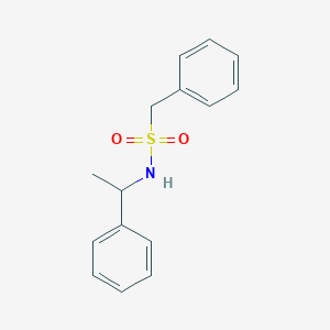 molecular formula C15H17NO2S B5150074 1-phenyl-N-(1-phenylethyl)methanesulfonamide 