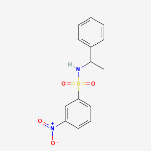 molecular formula C14H14N2O4S B5150081 3-nitro-N-(1-phenylethyl)benzenesulfonamide 