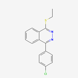 molecular formula C16H13ClN2S B5150088 1-(4-chlorophenyl)-4-(ethylthio)phthalazine 