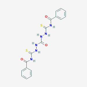 molecular formula C17H16N6O3S2 B515010 N-{[2-({2-[(benzoylamino)carbothioyl]hydrazino}carbonyl)hydrazino]carbothioyl}benzamide 