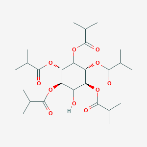 molecular formula C26H42O11 B515012 2-Hydroxy-3,4,5,6-tetrakis(isobutyryloxy)cyclohexyl 2-methylpropanoate 
