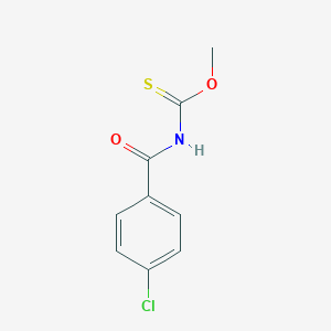 molecular formula C9H8ClNO2S B515016 O-methyl N-(4-chlorobenzoyl)carbamothioate 