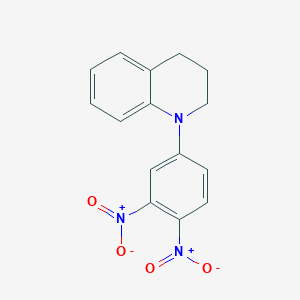molecular formula C15H13N3O4 B5150169 1-(3,4-dinitrophenyl)-1,2,3,4-tetrahydroquinoline 