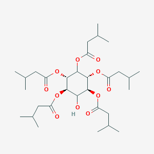 molecular formula C31H52O11 B515019 2-Hydroxy-3,4,5,6-tetrakis[(3-methylbutanoyl)oxy]cyclohexyl 3-methylbutanoate 