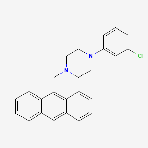 molecular formula C25H23ClN2 B5150199 1-(9-anthrylmethyl)-4-(3-chlorophenyl)piperazine 