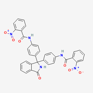 molecular formula C34H23N5O7 B5150203 N,N'-[(3-oxo-2,3-dihydro-1H-isoindole-1,1-diyl)di-4,1-phenylene]bis(2-nitrobenzamide) 