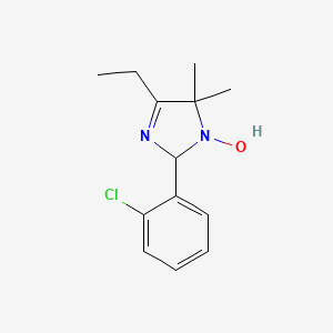 molecular formula C13H17ClN2O B5150219 2-(2-chlorophenyl)-4-ethyl-5,5-dimethyl-2,5-dihydro-1H-imidazol-1-ol 