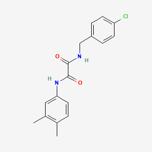 molecular formula C17H17ClN2O2 B5150248 N-(4-chlorobenzyl)-N'-(3,4-dimethylphenyl)ethanediamide 