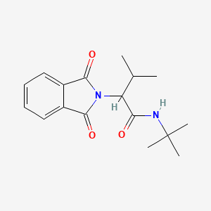 molecular formula C17H22N2O3 B5150271 N-(tert-butyl)-2-(1,3-dioxo-1,3-dihydro-2H-isoindol-2-yl)-3-methylbutanamide 