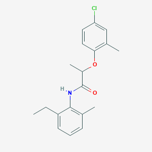 molecular formula C19H22ClNO2 B5150279 2-(4-chloro-2-methylphenoxy)-N-(2-ethyl-6-methylphenyl)propanamide 