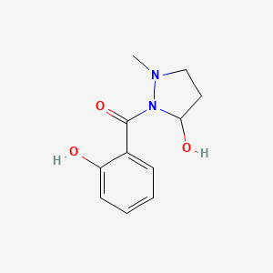molecular formula C11H14N2O3 B5150396 2-(2-hydroxybenzoyl)-1-methyl-3-pyrazolidinol 