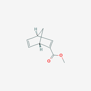 molecular formula C9H10O2 B051504 Bicyclo[2.2.1]hepta-2,5-diene-2-carboxylic acid, methyl ester, (1S,4R)-(9CI) CAS No. 111613-51-5