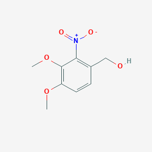 molecular formula C9H11NO5 B515043 (3,4-Dimethoxy-2-nitrophenyl)methanol CAS No. 122029-28-1