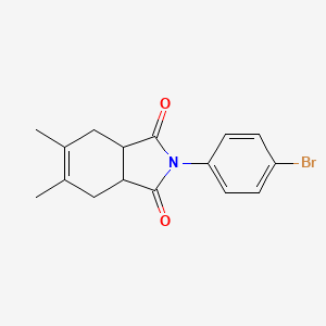 molecular formula C16H16BrNO2 B5150432 2-(4-bromophenyl)-5,6-dimethyl-3a,4,7,7a-tetrahydro-1H-isoindole-1,3(2H)-dione 