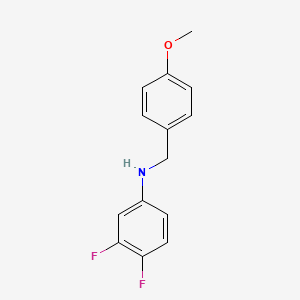 molecular formula C14H13F2NO B5150447 (3,4-difluorophenyl)(4-methoxybenzyl)amine 