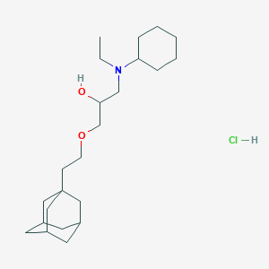 molecular formula C23H42ClNO2 B5150469 1-[2-(1-adamantyl)ethoxy]-3-[cyclohexyl(ethyl)amino]-2-propanol hydrochloride 