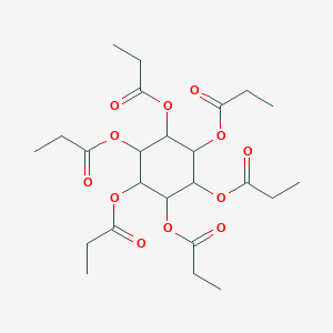 molecular formula C24H36O12 B515048 2,3,4,5,6-Pentakis(propionyloxy)cyclohexyl propionate 
