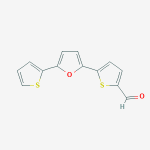 molecular formula C13H8O2S2 B515050 5-(5-Thiophen-2-ylfuran-2-yl)thiophene-2-carbaldehyde 