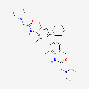 molecular formula C34H52N4O2 B5150503 N,N'-[1,1-cyclohexanediylbis(2,6-dimethyl-4,1-phenylene)]bis[2-(diethylamino)acetamide] 