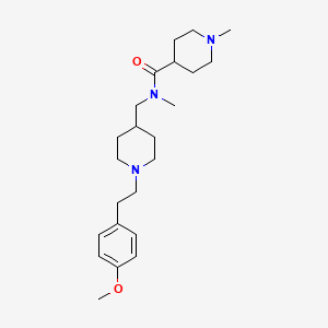 molecular formula C23H37N3O2 B5150529 N-({1-[2-(4-methoxyphenyl)ethyl]-4-piperidinyl}methyl)-N,1-dimethyl-4-piperidinecarboxamide 