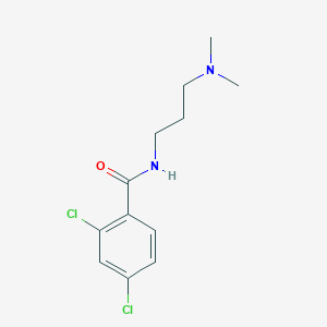 molecular formula C12H16Cl2N2O B5150532 2,4-dichloro-N-[3-(dimethylamino)propyl]benzamide 