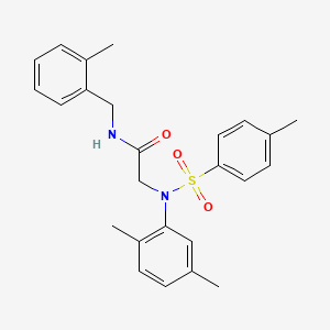 molecular formula C25H28N2O3S B5150539 N~2~-(2,5-dimethylphenyl)-N~1~-(2-methylbenzyl)-N~2~-[(4-methylphenyl)sulfonyl]glycinamide 