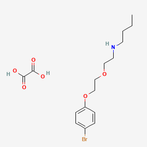 molecular formula C16H24BrNO6 B5150559 N-{2-[2-(4-bromophenoxy)ethoxy]ethyl}-1-butanamine oxalate 