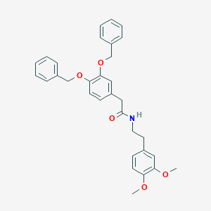 molecular formula C32H33NO5 B515061 2-[3,4-bis(benzyloxy)phenyl]-N-[2-(3,4-dimethoxyphenyl)ethyl]acetamide 