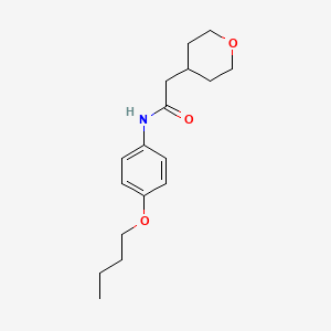 molecular formula C17H25NO3 B5150615 N-(4-butoxyphenyl)-2-(tetrahydro-2H-pyran-4-yl)acetamide CAS No. 339115-95-6