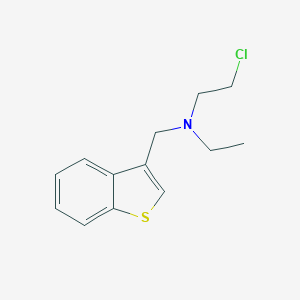 molecular formula C13H16ClNS B515064 N-(1-benzothien-3-ylmethyl)-2-chloro-N-ethylethanamine 